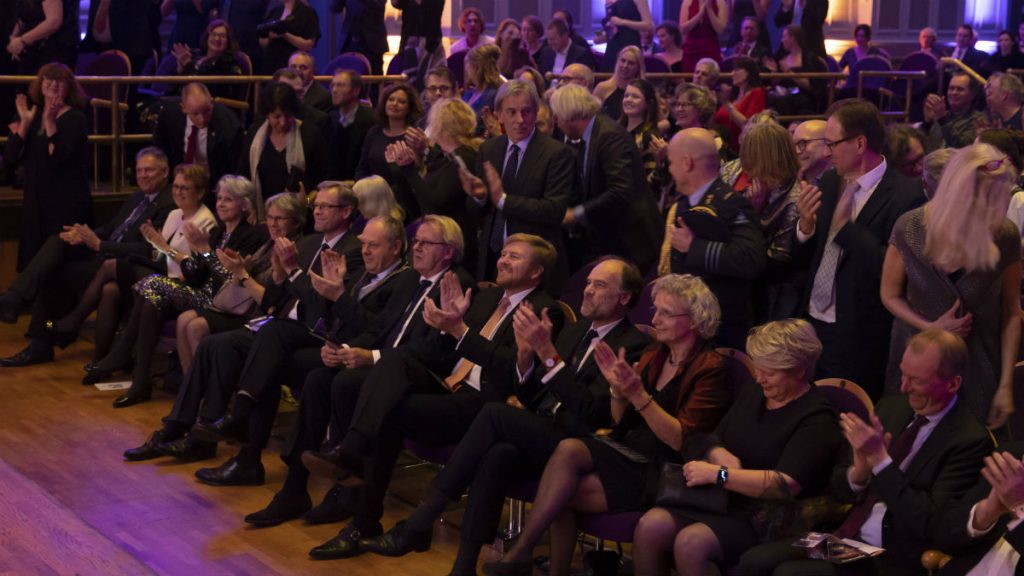 Koning Willem-Alexander op het Gala van de Sterrenkunde