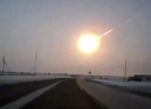 Schokgolf Russische meteoriet ging twee keer de aarde rond