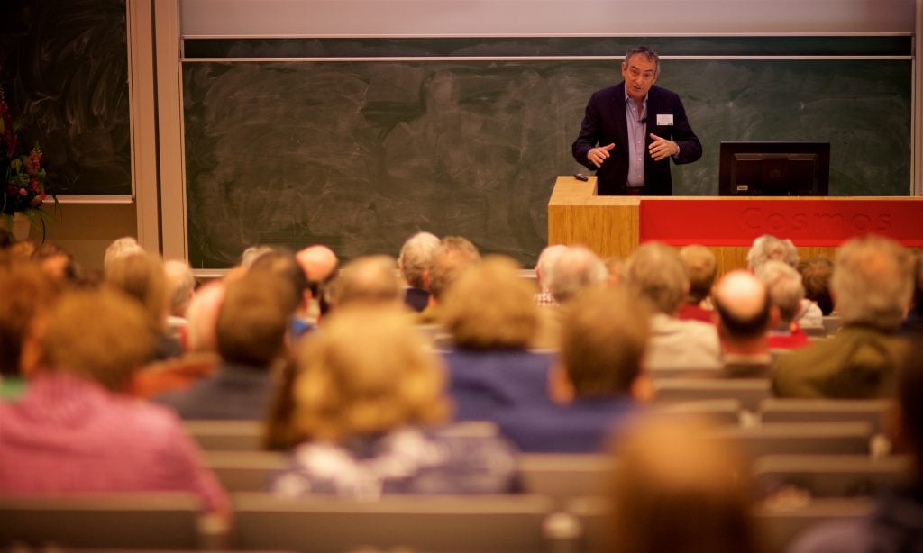 Tijdens het Nederlands Mathematisch Congres op 11 april gaf Ken Ribet de Brouwerlezing. Foto: Gil Cavalcanti